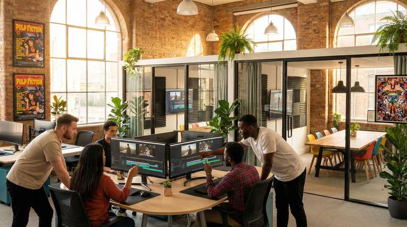 小蓝视频公司办公环境